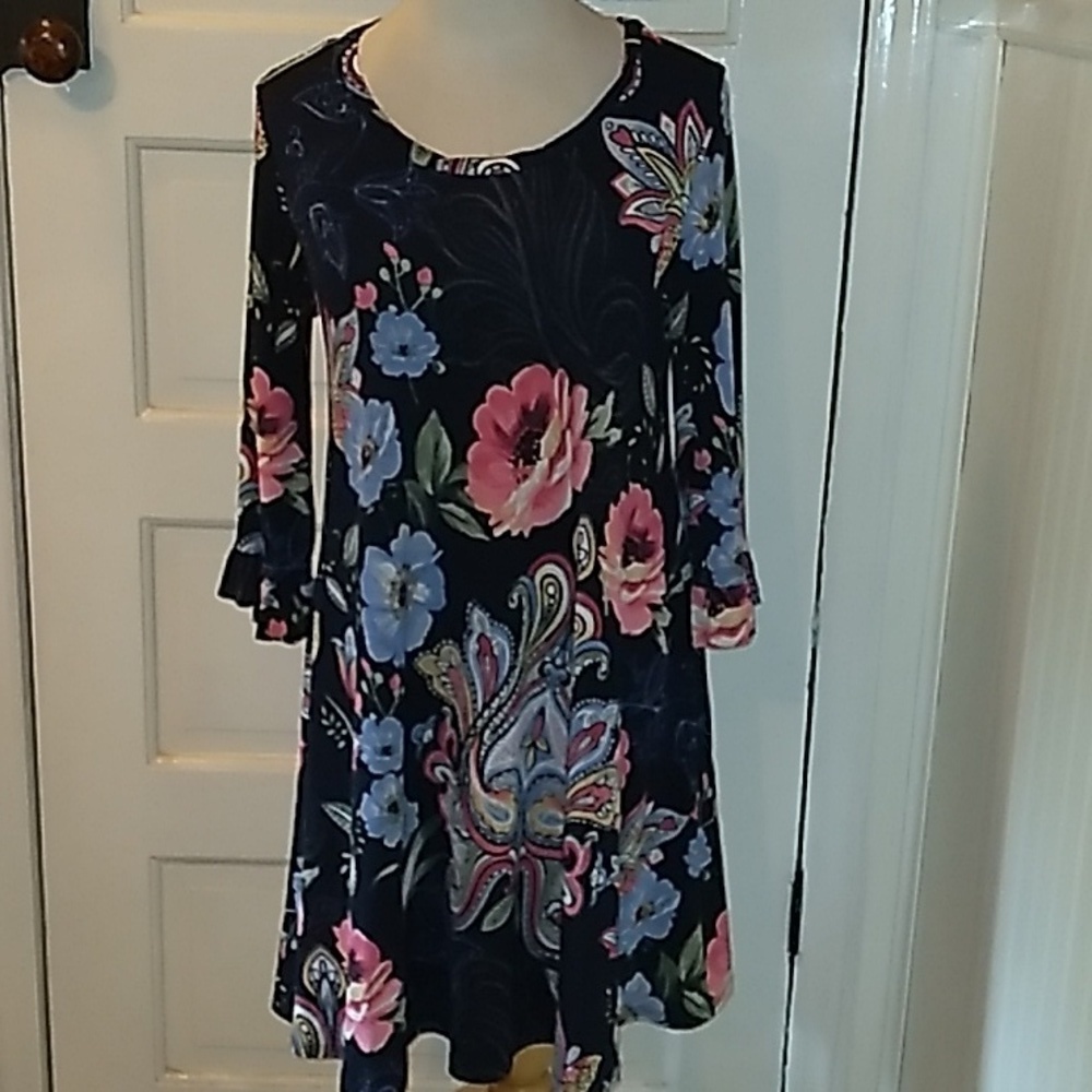 Medium floral dress casual
